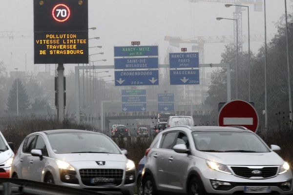 Les voitures ne peuvent pas dépasser 70km/h ce lundi dans l'Eurométropole