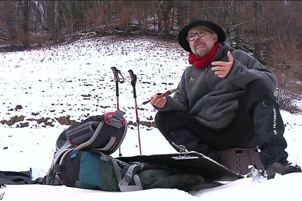 Patrick Jager, peintre de montagne à Proveysieux (Isère)