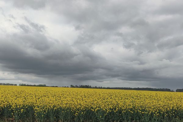 Aubigny-au-Bac (59) arrivée de nuages