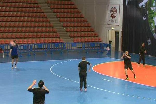 Dernier entraînement de l' USAM avant le derby