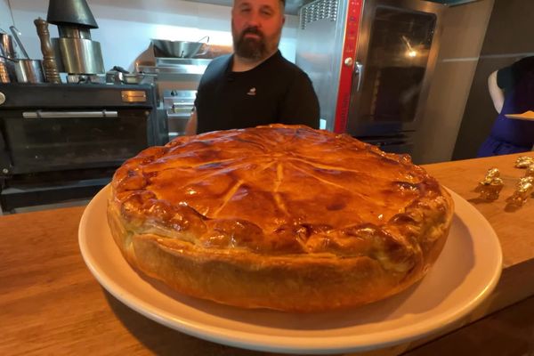 La galette salée d'Alexandre à l'effiloché de porc