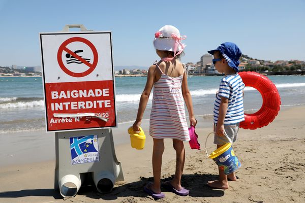 Illustration. Suite aux intempéries, toutes les plages sont interdites de baignade à Marseille.