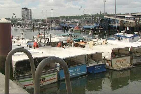 Port de Boulogne-sur-mer, ce mardi amtin.