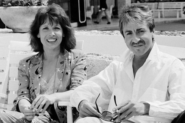 Chantal Lauby et Bruno Carette au Festival de Cannes en 1985.