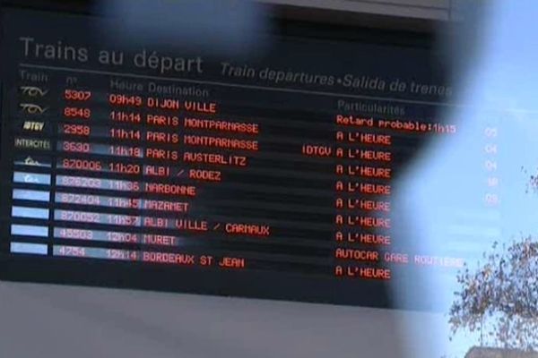 Les horaires des trains devraient être stabilisés en 2013.