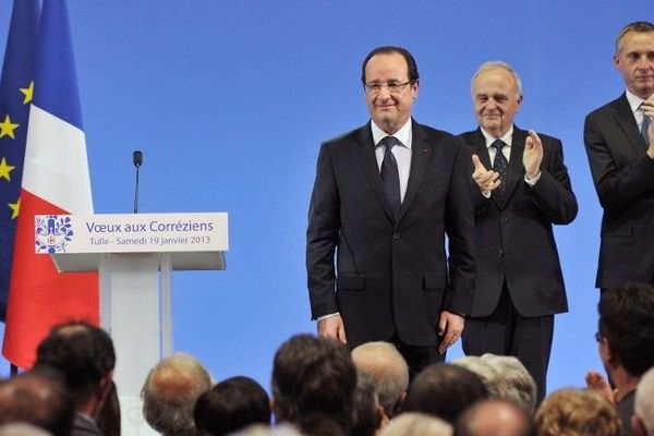 Les voeux du président de la République à Tulle, 19 janvier 2013