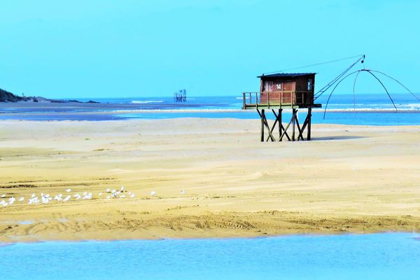 Coup de chaud sur la plage de Saint-Brévin-les-Pins en Loire-Atalntique