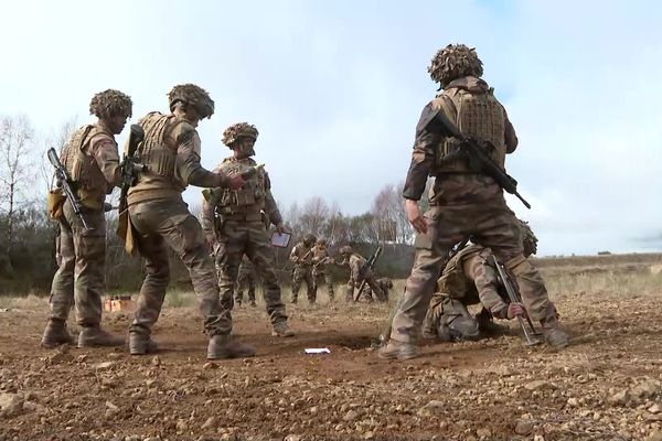 L'unité de la Légion étrangère s'entraîne déjà depuis trois semaines dans le camp de La Courtine.