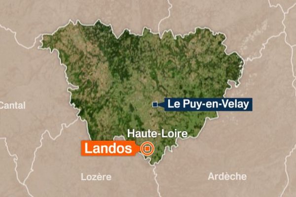 4 voitures et 12 personnes impliquées dans un accident survenu à proximité de Landos (Haute-Loire) ce samedi 12 août 2017. 