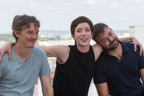 Swann Arlaud, Sara Giraudeau et Hubert Charuel au 10ème Festival du Film Francophone d'Angoulême.