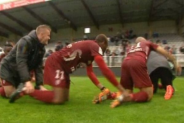 Metz mène à Auxerre 3 à 0 : les Grenats sont de retour en Ligue 1