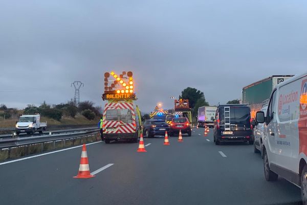 Quatre voitures ont été impliquées dans un accident sur l'autoroute A9 entre Sète et Agde.