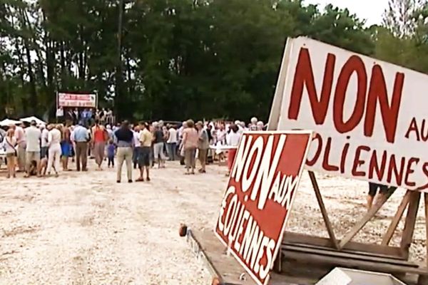 En 2014 une manifestation contre le projet de parc éolien de Dordogne avait déjà largement mobilisé