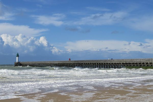 Plage de Calais le 19 mai en fin de journée