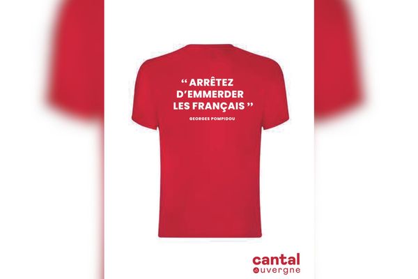 "Arrêtez d'emmerder les Français". C'est le message floqué sur le tee-shirt imaginé par le Conseil départemental du Cantal. Il sera proposé au Salon de l'agriculture