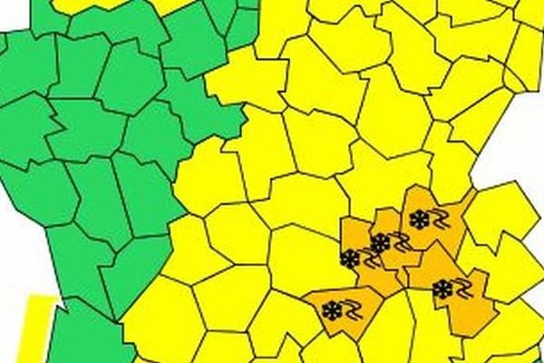 Carte de vigilance de Météo-France