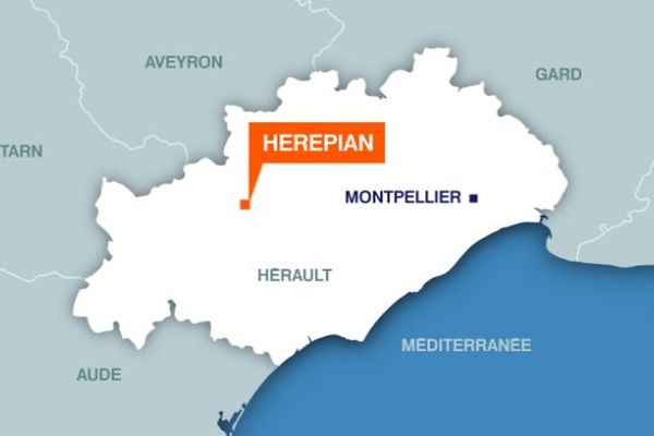 Carte d'Hérépian (Hérault)