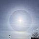 Un halo solaire était visible dans le ciel de Bourgogne le lundi 25 mars 2024