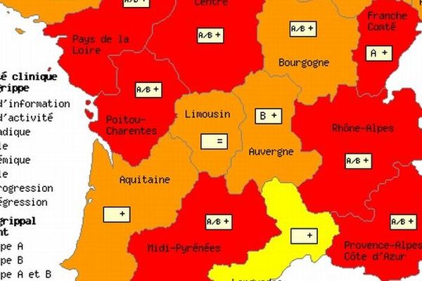 Carte fournie par le Réseau des GROG