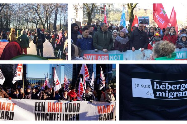 Plusieurs partis politiques et association, comme Médecins du monde, se sont joints à la manifestation.