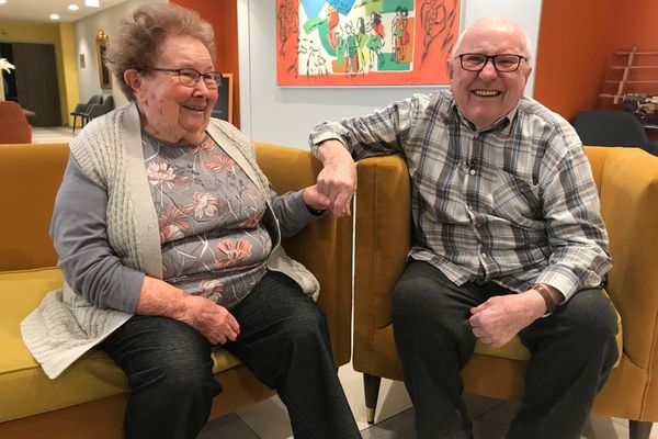 Danièle et Bernard ont fêté leur 64e anniversaire de mariage.