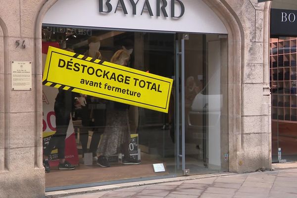 La boutique Bayard, rue des Forges à Dijon (Côte-d'Or), mercredi 2 octobre 2024.