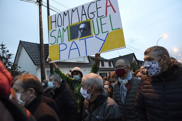 Illustration. Un hommage national doit être rendu, ce mercredi 21 octobre, à Samuel Paty, professeur décapité le 16 octobre dernier à Conflans-Sainte-Honorine (Yvelines).