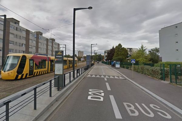 Une rue du quartier de Bourtzwiller à Mulhouse