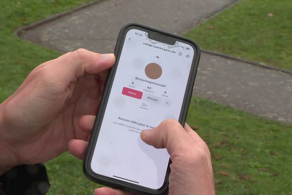 Nommé "Mauricegenevoix87", le compte TikTok diffusait des vidéos aux propos injurieux sur les élèves de ce collège de Couzeix en Haute-Vienne.