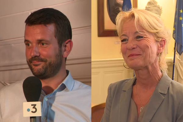 Christophe Bentz et Laurence Robert-Dehault, les nouveaux députés de la Haute-Marne, le 19 juin 2022.