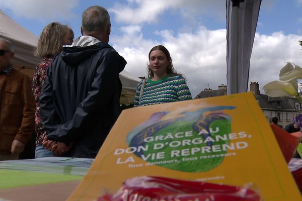 Les soignants du CHU sont allés à la rencontre des Rennais pour les inviter à se prononcer sur le don d'organe.