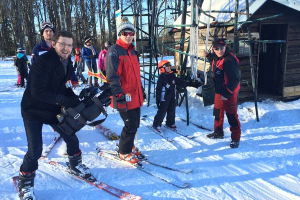 Notre Journaliste Reporter d'Images (JRI), Mickaël Martin, sur ses skis !