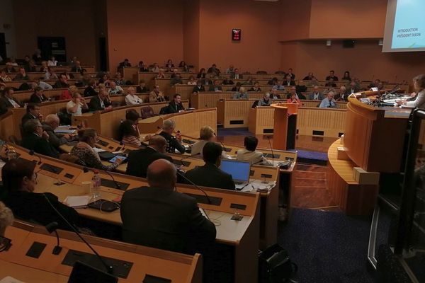 Séance du conseil économique, social et environnemental de la grande région, jeudi 12 octobre 2017 à Metz (Moselle).