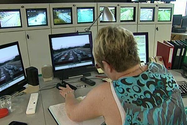 Salle de contrôle de la circulation de l'A13 (archives)