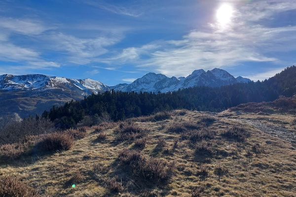 Températures record relevées cette semaine dans les Pyrénées. Val Louron (Hautes-Pyrénées), dimanche 28 janvier 2024