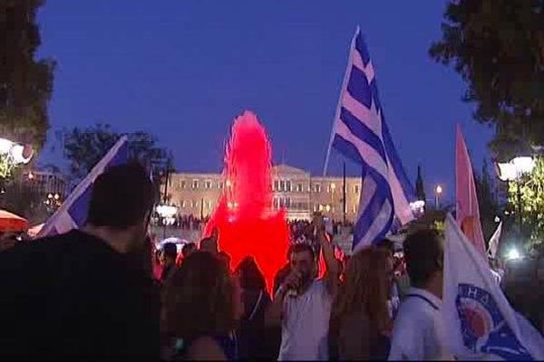 La liesse dimanche soir à Athènes