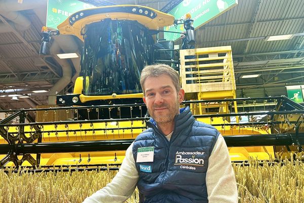 Ghislain Mascaux, agriculteur du Nord, au Salon de l'agriculture 2023.