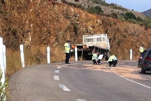 Les lieux de l'accident, le 18 juillet