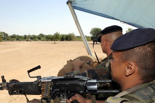 Marsouins du 21ème à D'Jamena (Tchad)