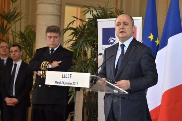 Bruno Le Roux à Lille, ce mardi.