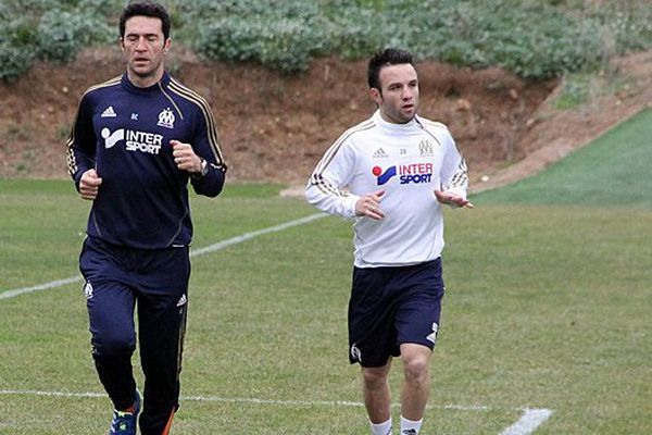 Mathieu Valbuena à l'entraînement le 2 janvier.