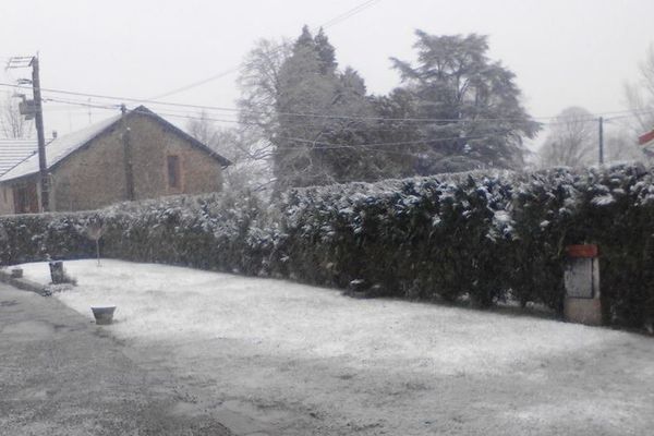 Retour de la neige en Limousin, 28-02-2014