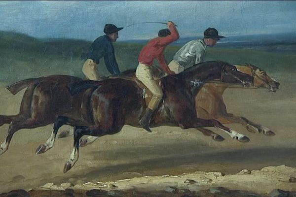 "Course de chevaux" de Géricault au musée des Beaux Arts de Caen