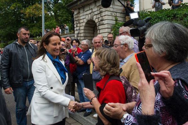 Ségolène Royal en visite à Vesoul.