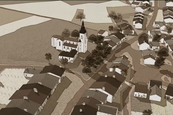 Le village en 3D, tel qu'il devait être en 1914