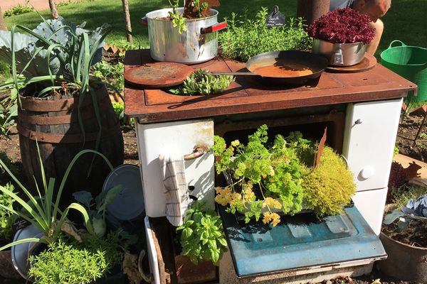 Détail de la "Potée lorraine", l'un des nouveaux jardins éphémères