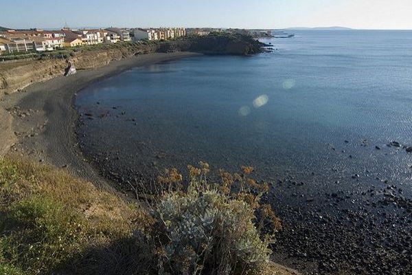 La plage de la Grande Conque au Cap d'Agde / illustration 