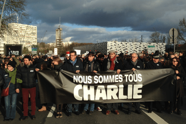 #JesuisCharlie : cortège à Metz, place Mazelle