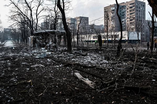 Selon les autorités de la ville, Marioupol est détruite à 80% après trois semaines de bombardements russes.