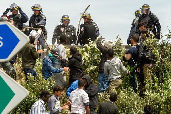 A Calais, ce mercredi. 